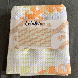 From Hawaii Hawaiian Floral Waffle Microfiber Beach Towel 61”x36”